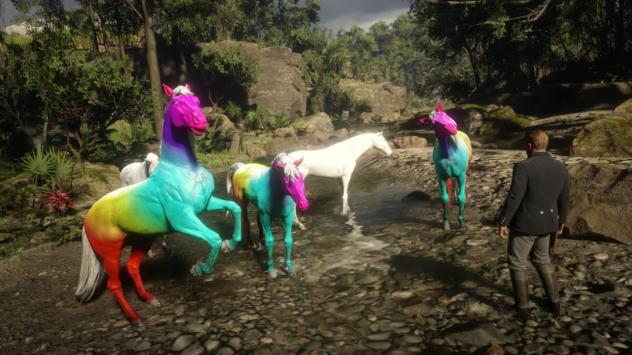 RDR 2 | BEST HORSE TAMER ARTHUR MORGAN | CUSTOM RAINBOW HORSES
