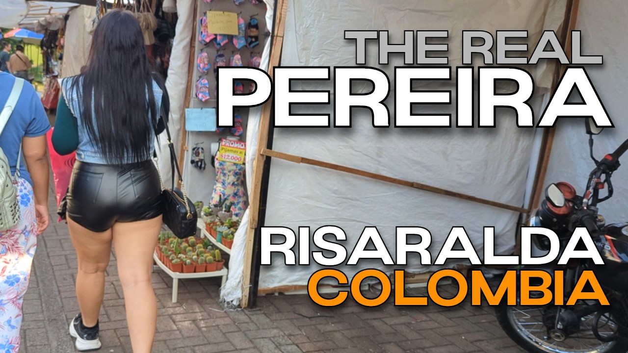 Real Pereira, Risaralda in 4K | Carrera 8 & Calle 16 | Lively City Streets | People, Shops & Markets