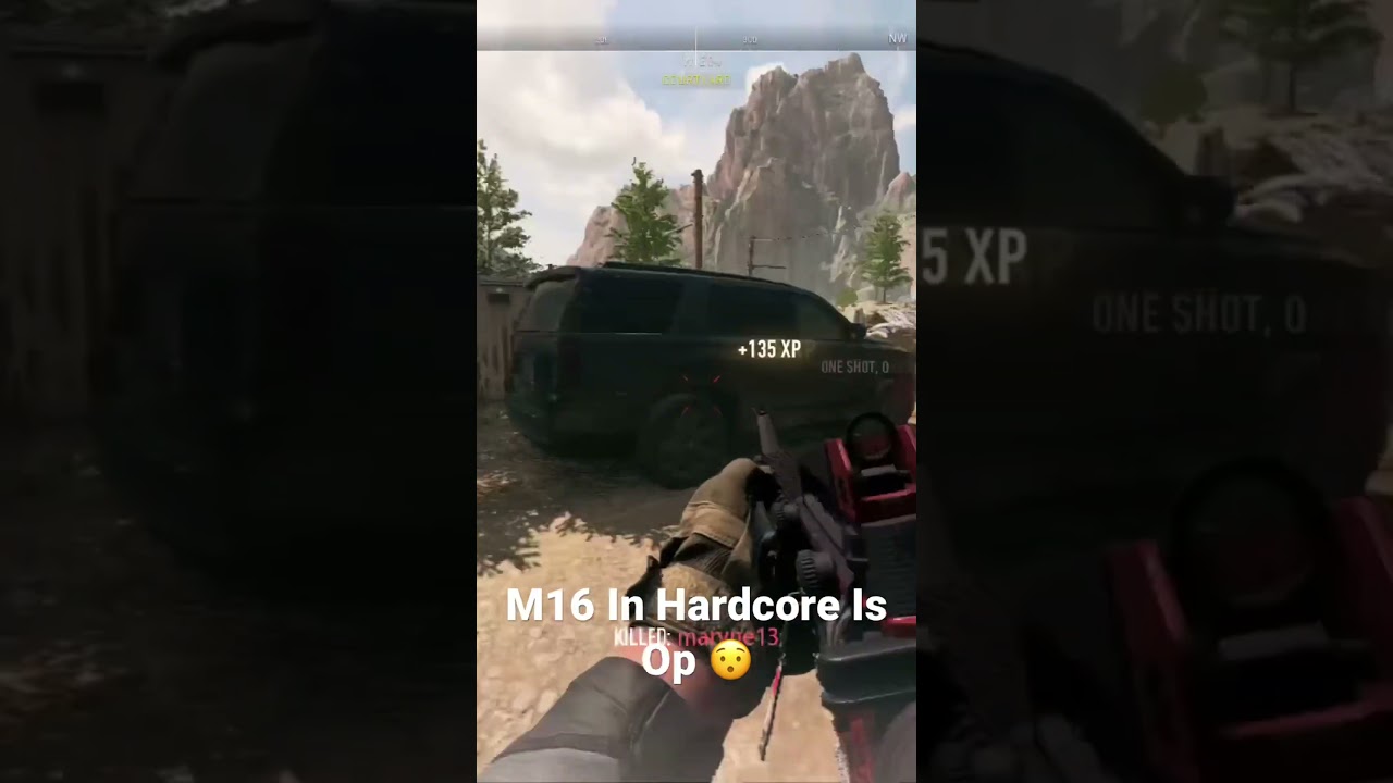 COD MW2 M16 In Harcore Is Op 😯