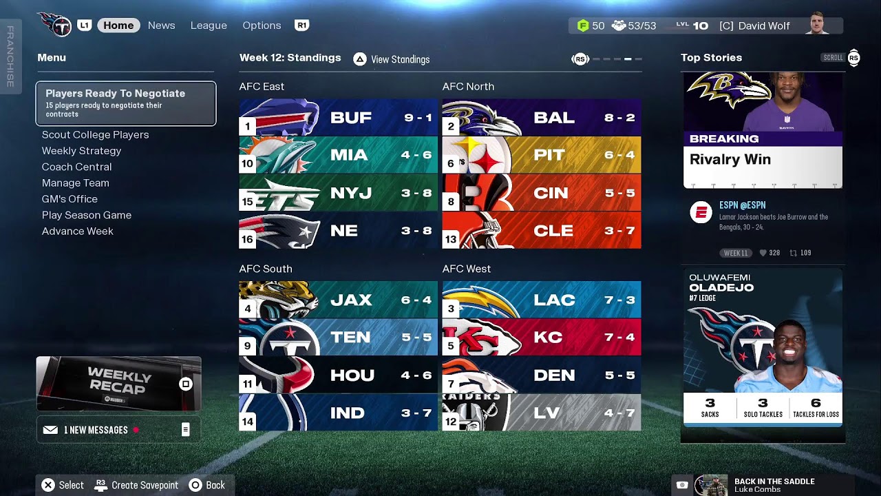 Playing some madden 26