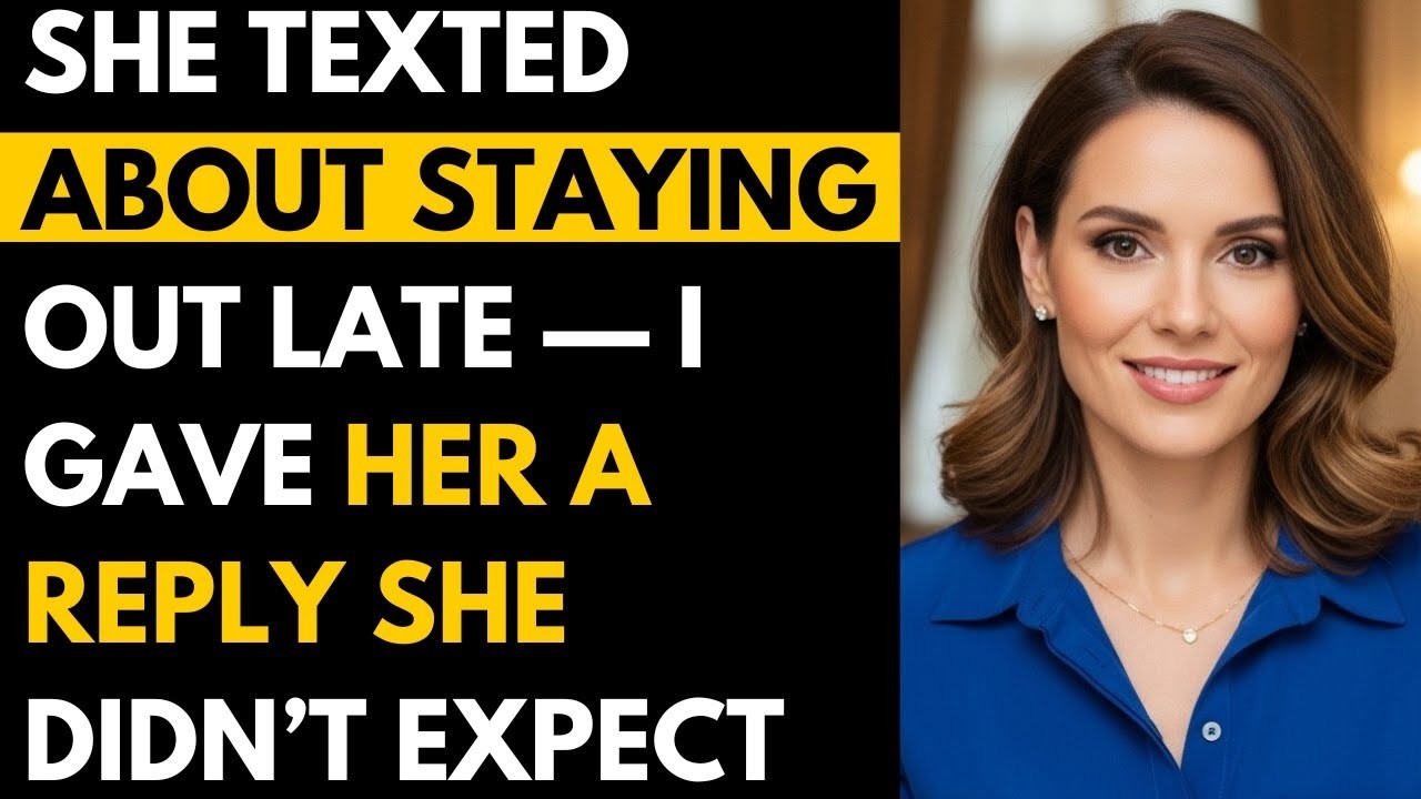 She Texted About Staying Out Late — I Gave Her a Reply She Didn’t Expect #cheating
