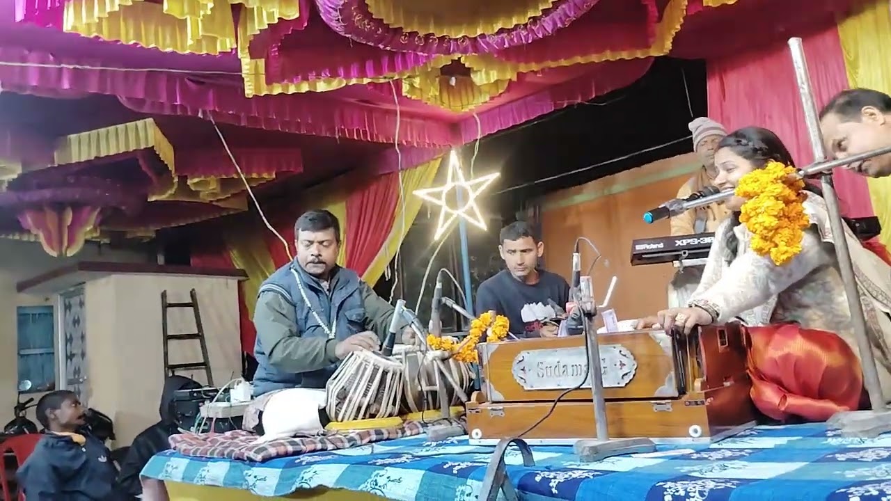 Ravi Shankar tabla sadhak with shilpi Mishra Holi geet