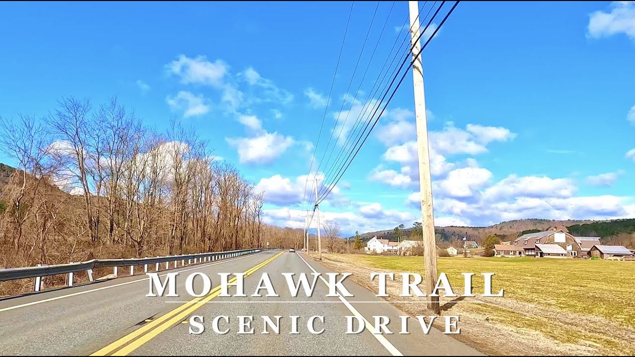 SPRING IN THE BERKSHIRES: Mohawk Trail - 4K Mountain Scenic Driving Tour