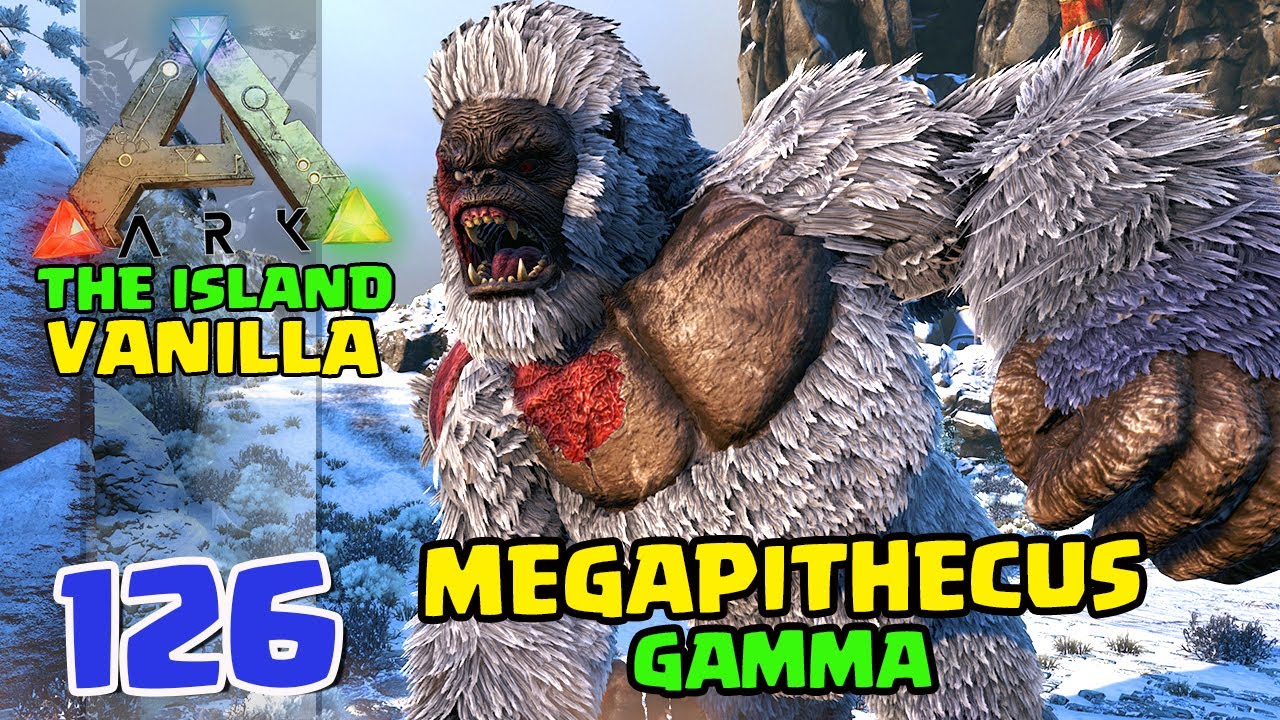 DERROTANDO O MEGAPITHECUS GAMMA - ARK  THE ISLAND VANILLA - #126