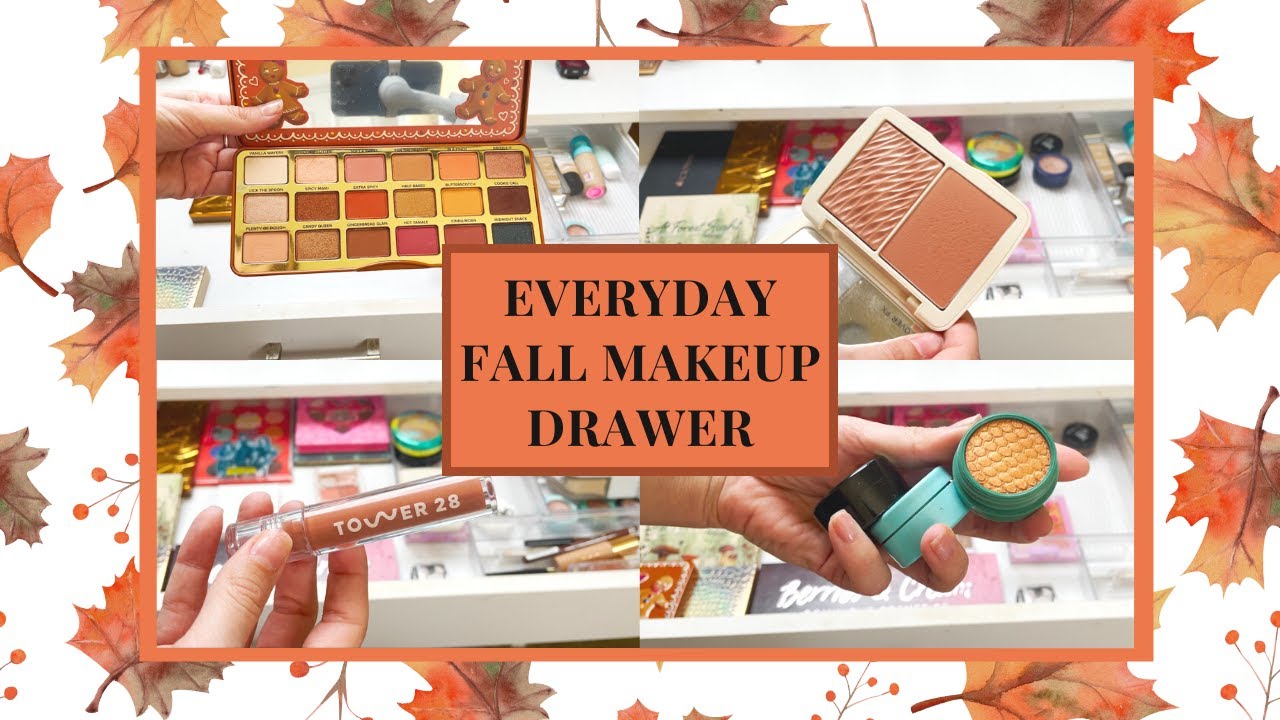 CURATING MY EVERYDAY MAKEUP DRAWER FOR FALL // Eyeshadow Palettes, Blushes, Lip Products & more!