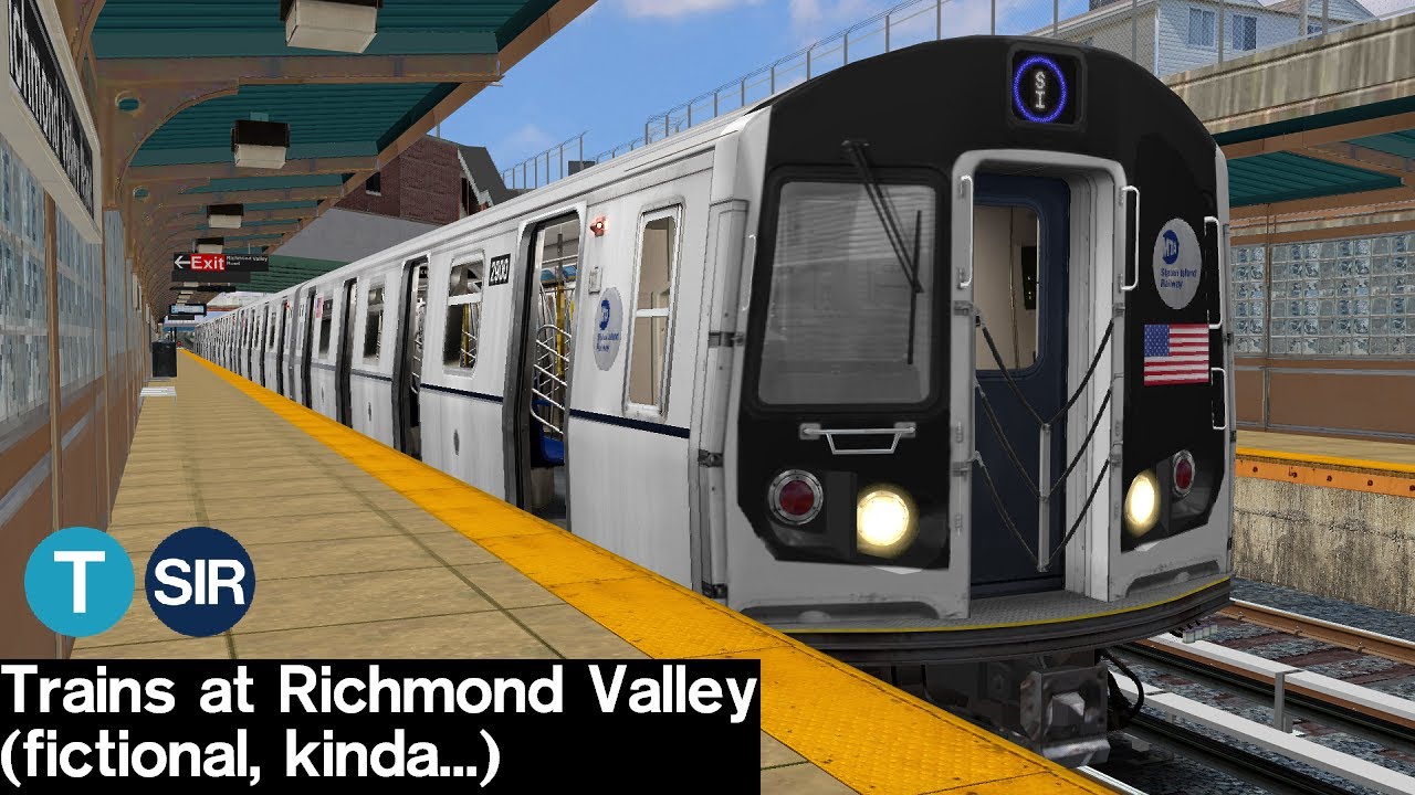 OpenBVE Virtual Railfanning: SIR and T Trains at Richmond Valley