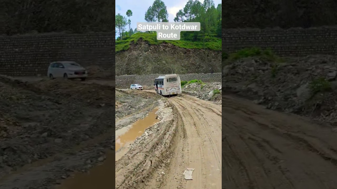 Satpuli to kotdwar road #update #updatenews #uttarakhand #news #paurigarhwal #landslide