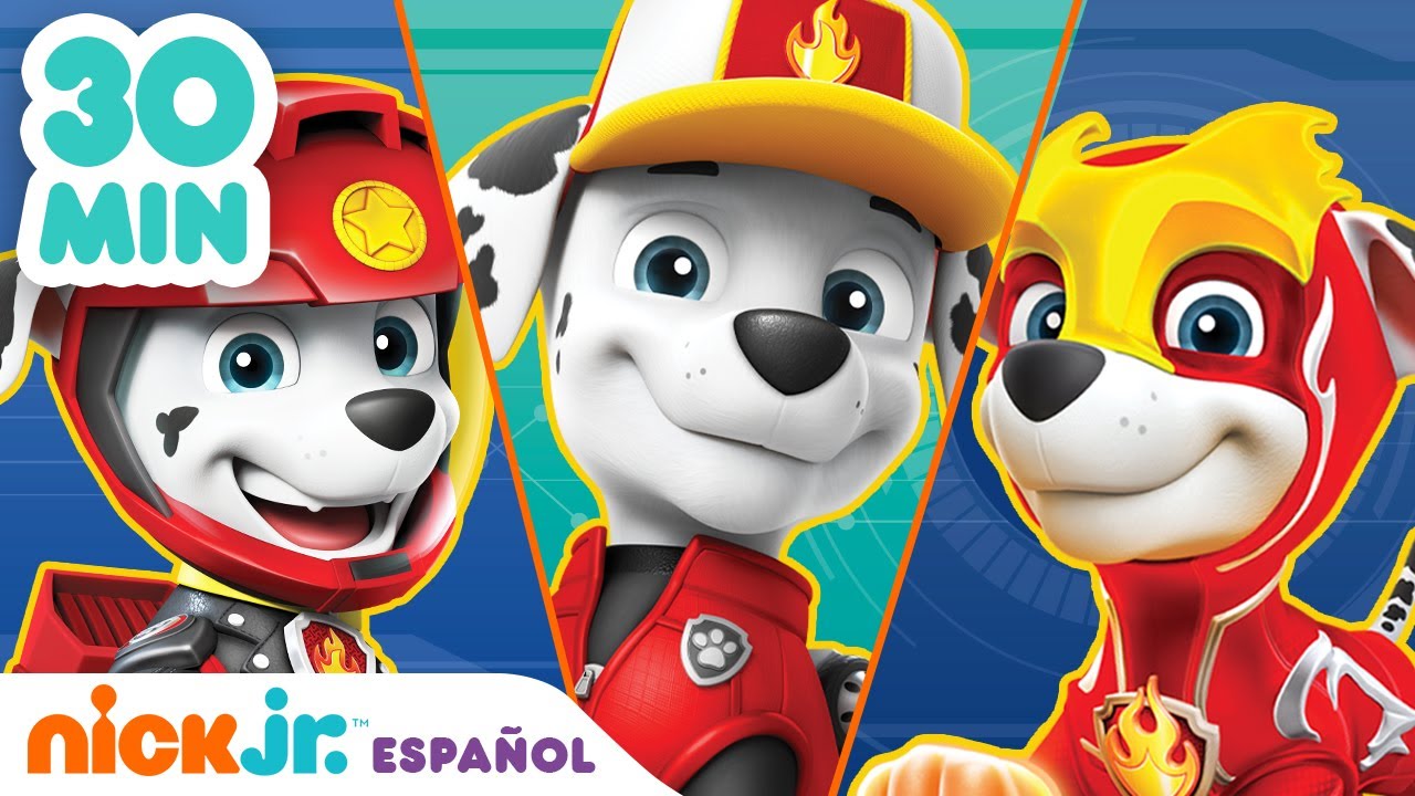Paw Patrol, Patrulla de cachorros | 30 MIN de los mejores momentos de Marshall | Nick Jr. en Español