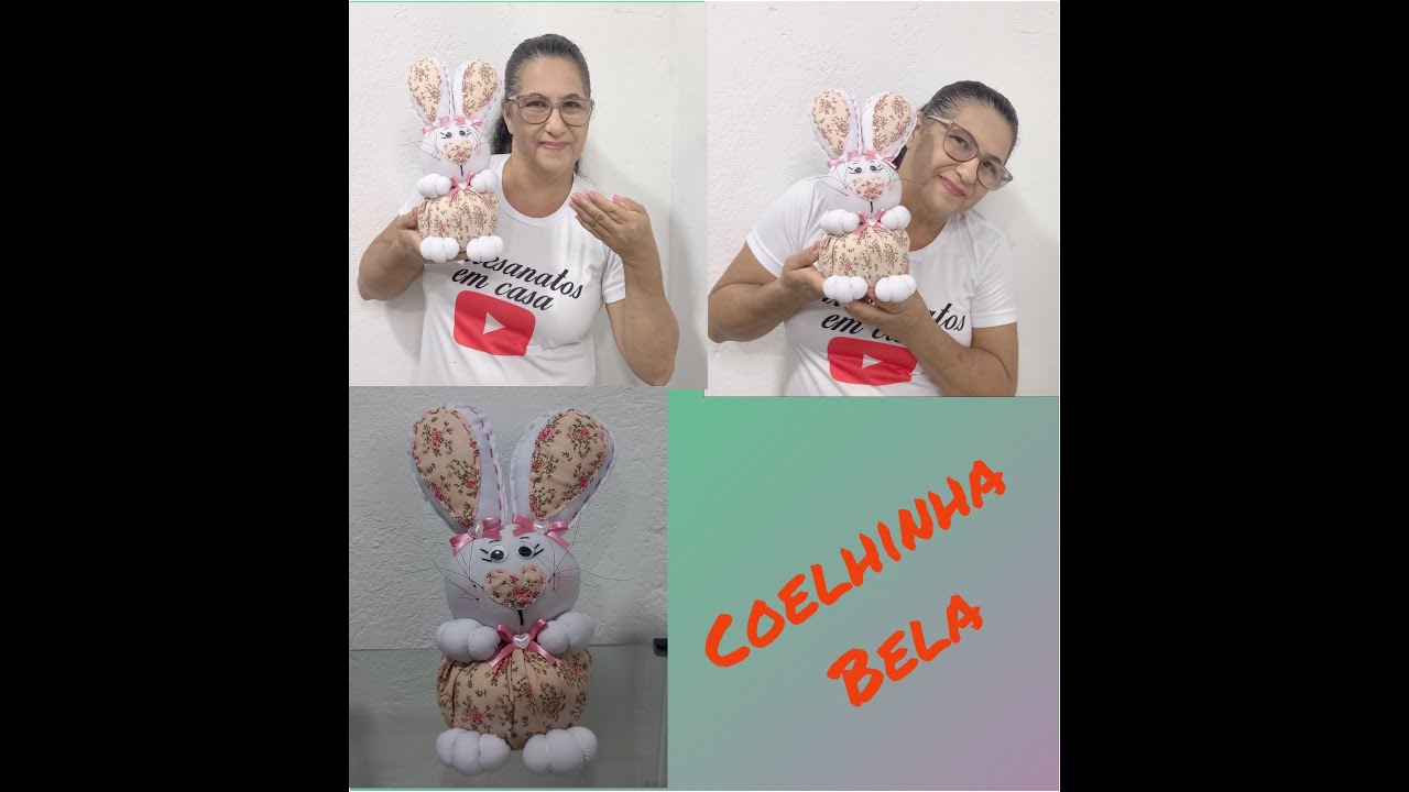 vai  vender  muito!!!  (Coelhinha Bela )peso de porta ou decoração