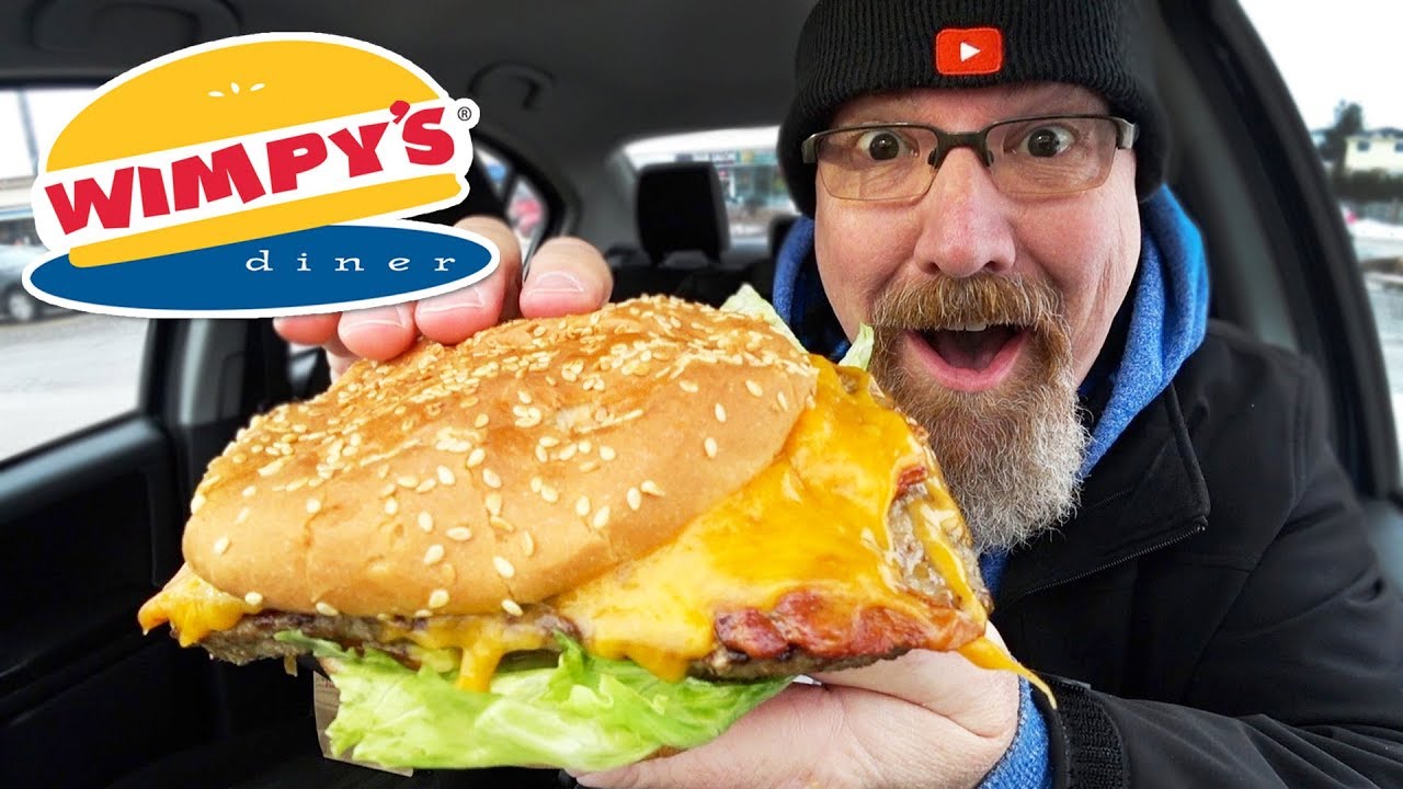 🥓🧀🍔 HUGE BACON CHEESEBURGER from Wimpy's Diner