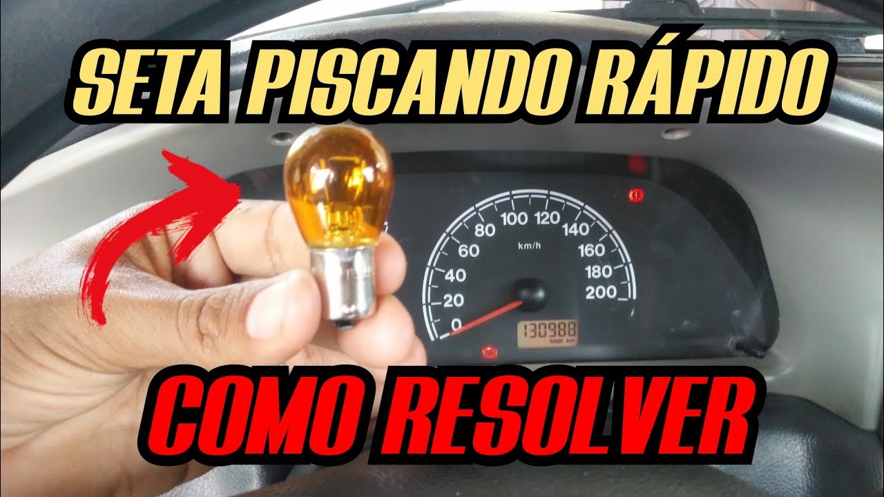 Luzes de direção ou seta do carro piscando rápido - Siena Palio Strada Uno e outros