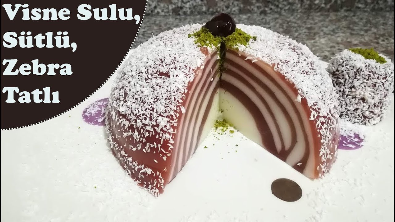HAVALAR ISINDI!! ÇOK HAFİF, ÇOK PRATİK VİŞNE SULU SÜTLÜ ZEBRA TATLISI TARİFİ | Lezzetin Üstadı