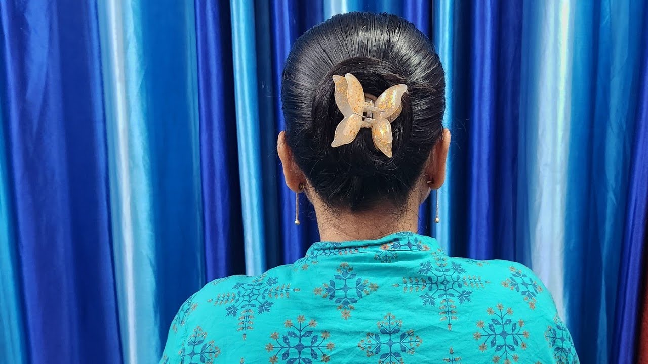 Nice Clutcher Bun Hairstyle 😋 | Doorway to Beauty 
