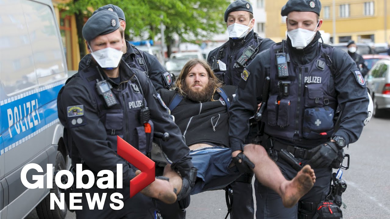 Coronavirus outbreak: Berlin protesters mark May Day, defying ban on public gatherings