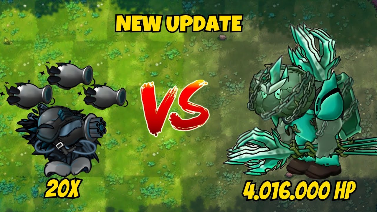 PVZ Fusion 3.3 New Update!! - 20x Fusion Plants VS Trident Giant Gargantuar  4M HP - Who Will Win