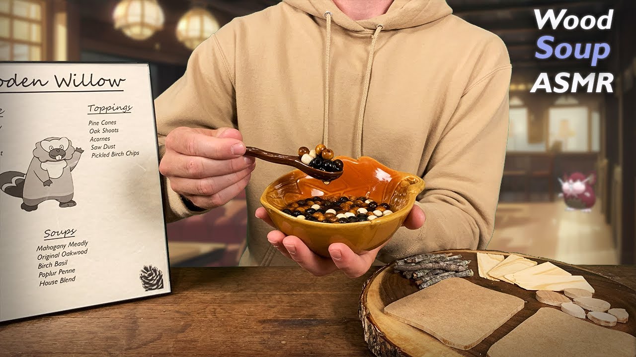 ASMR Wood Soup and Sandwiches for your Bidoof 🪵 | Pokémon ASMR Roleplay