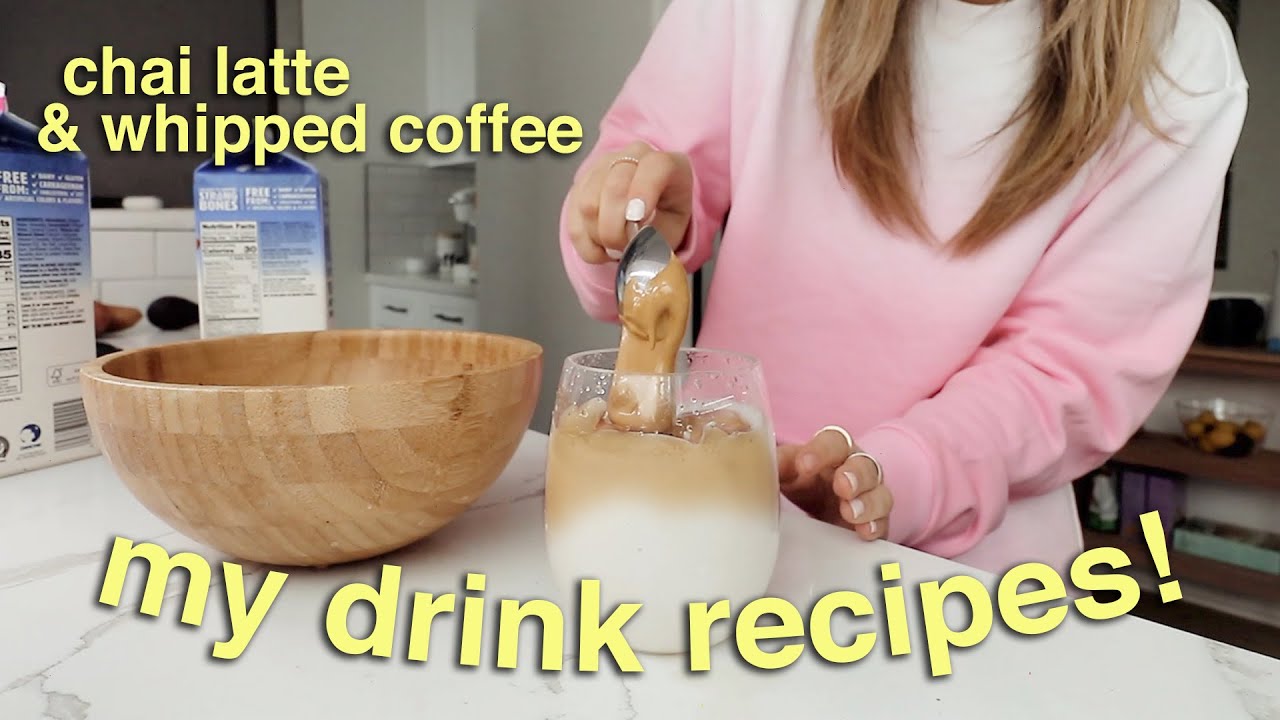 MY MORNING DRINK RECIPES (chai latte & whipped coffee) + new decor!!