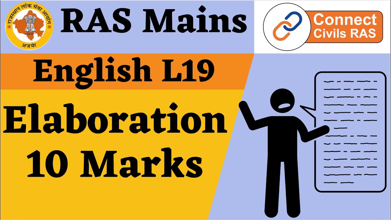 RAS Mains english L19 - Elaboration