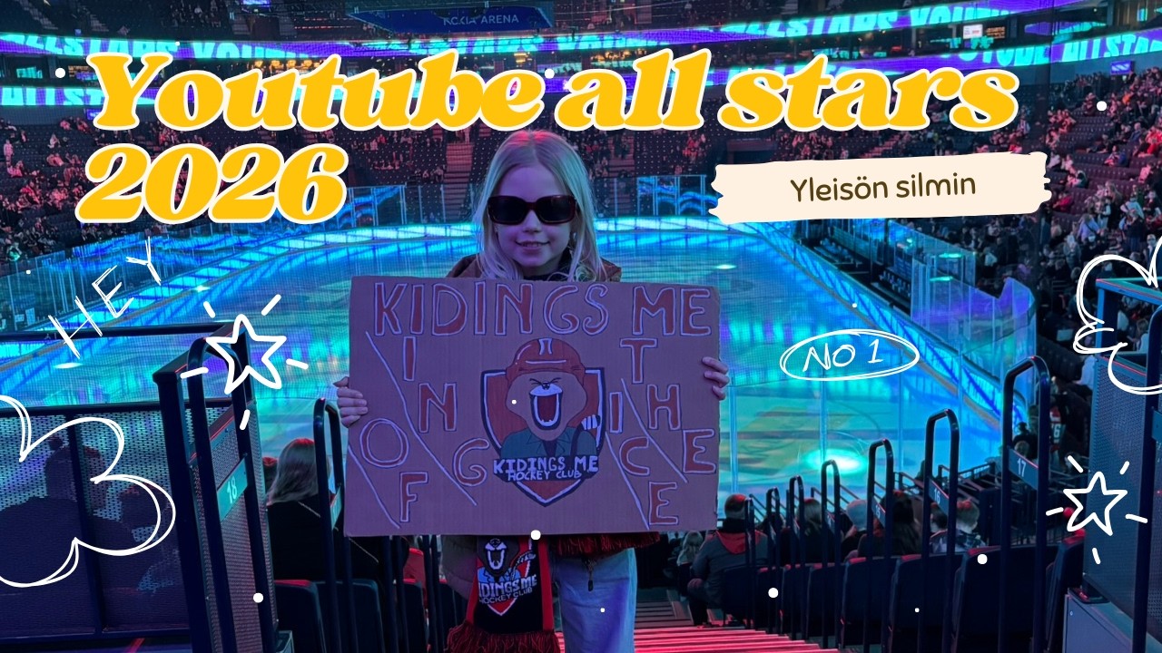 Youtube all stars 2026 -lätkämatsin yleisössä
