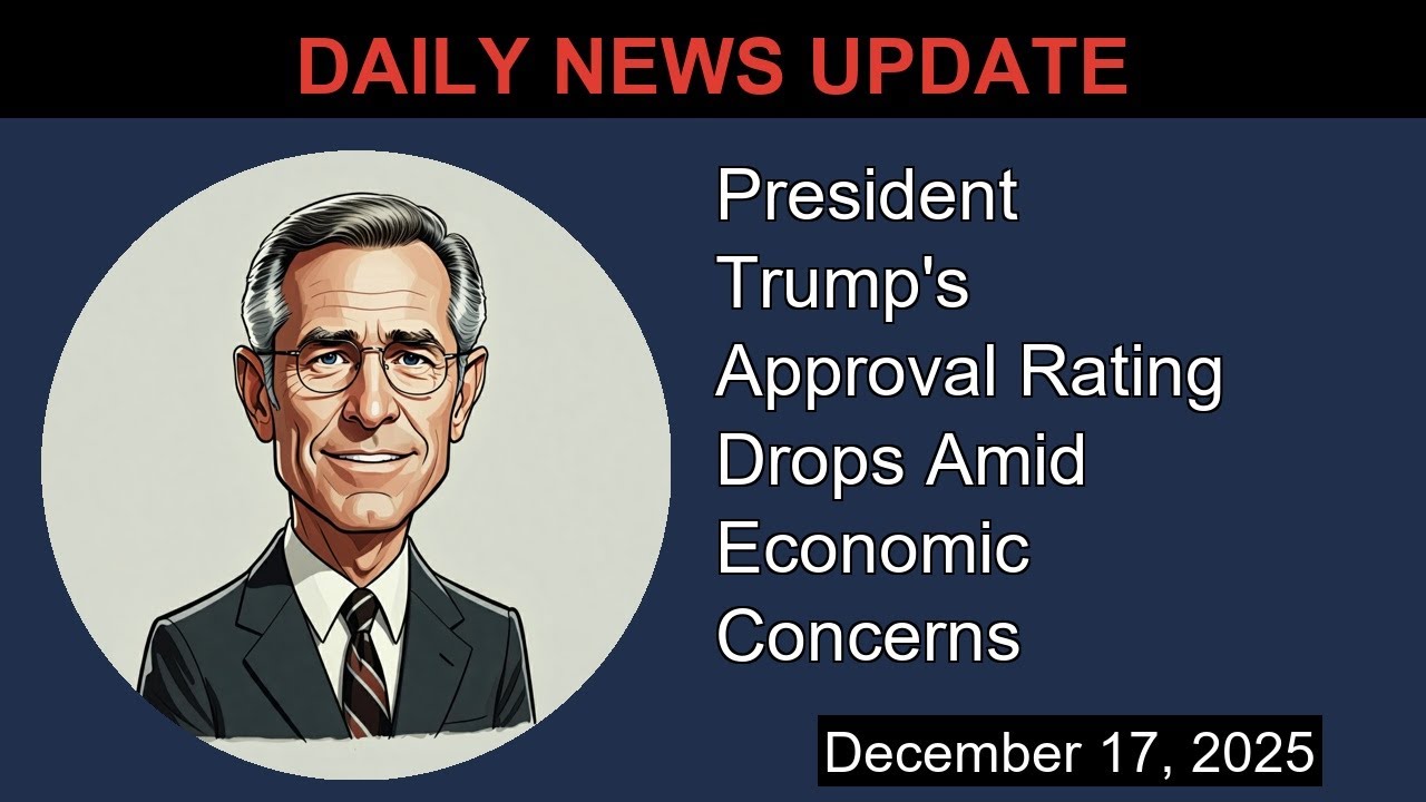 President Trump's Approval Rating Drops Amid Economic Concerns | Morning Update