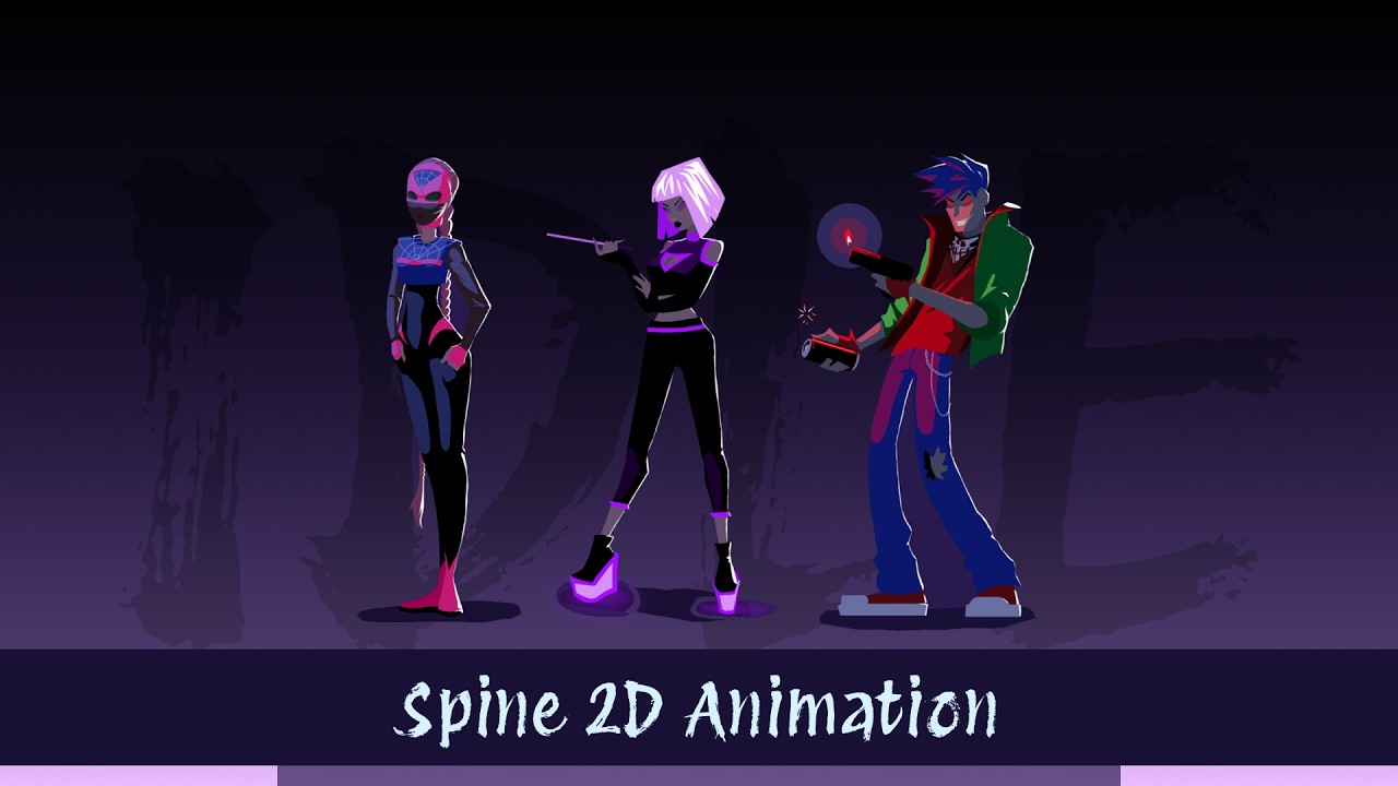 Idle Spine 2D Animation ПАУТИНА