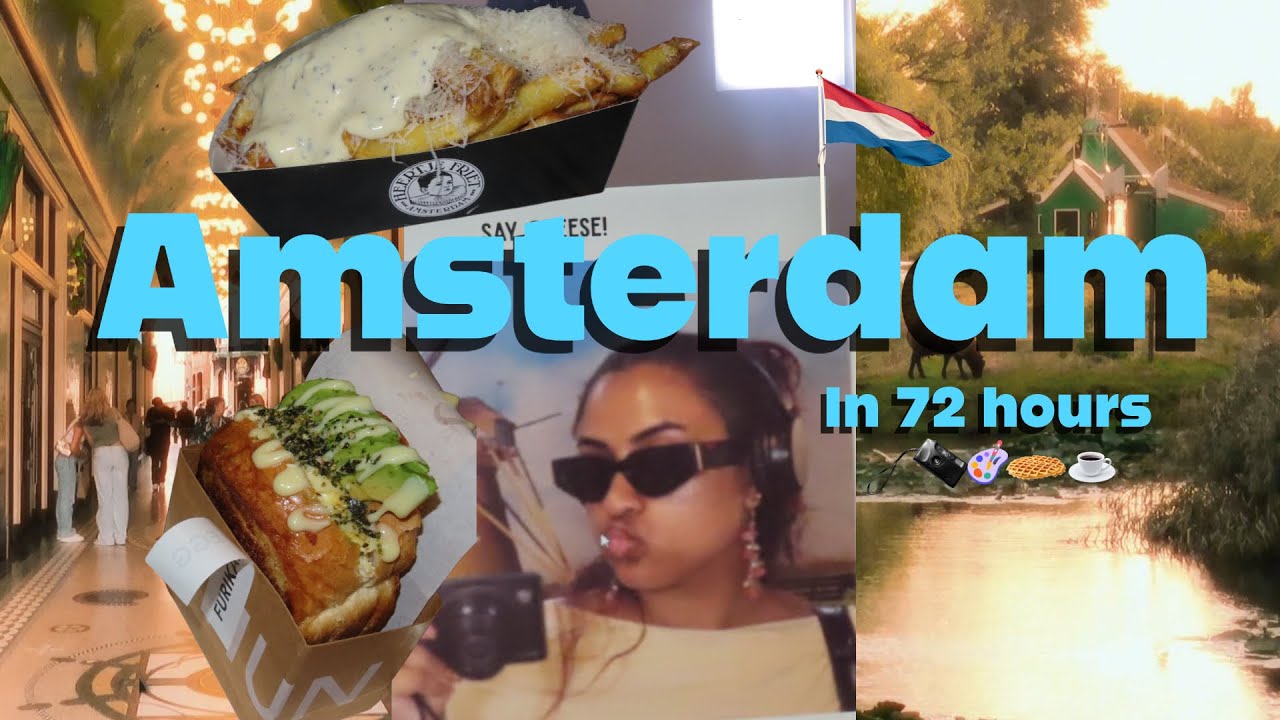 72 Hours in Amsterdam 🇳🇱 | Cinematic Travel Vlog (No Talking, Real Sounds, 432hz)