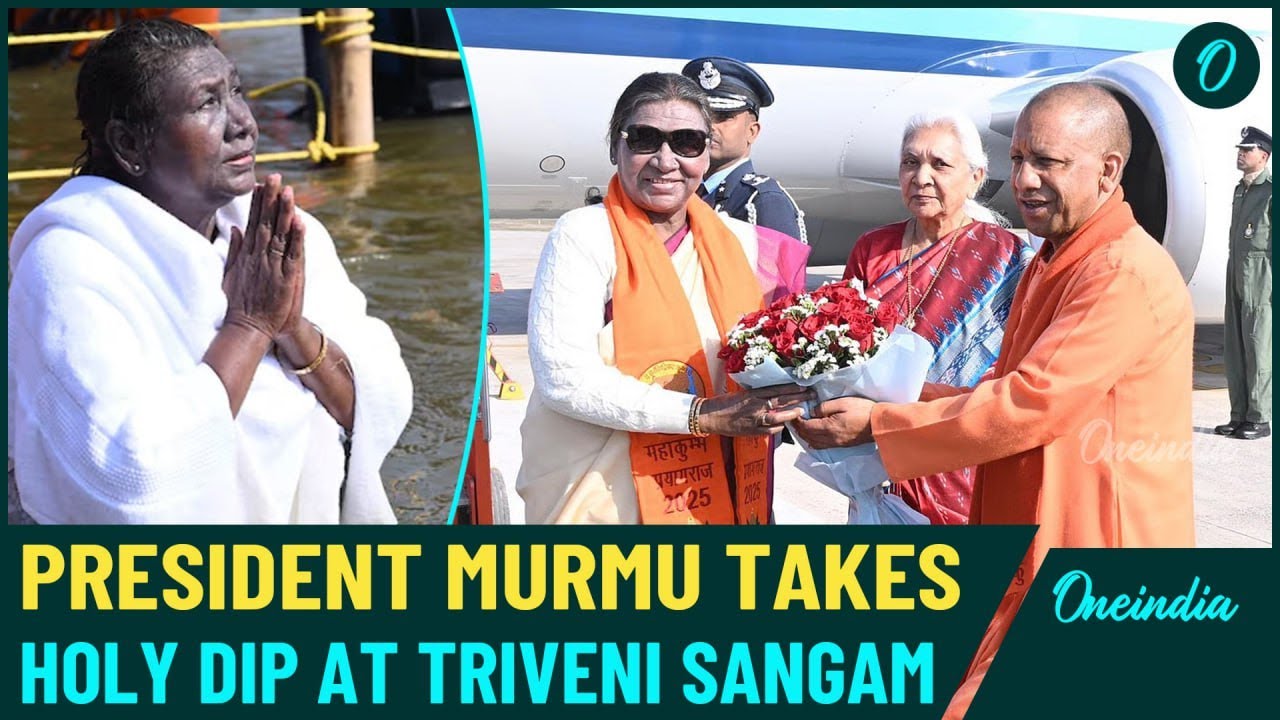 MahaKumbh 2025: President Droupadi Murmu Takes Holy Dip | Pilgrim Count Crosses 41 Crore