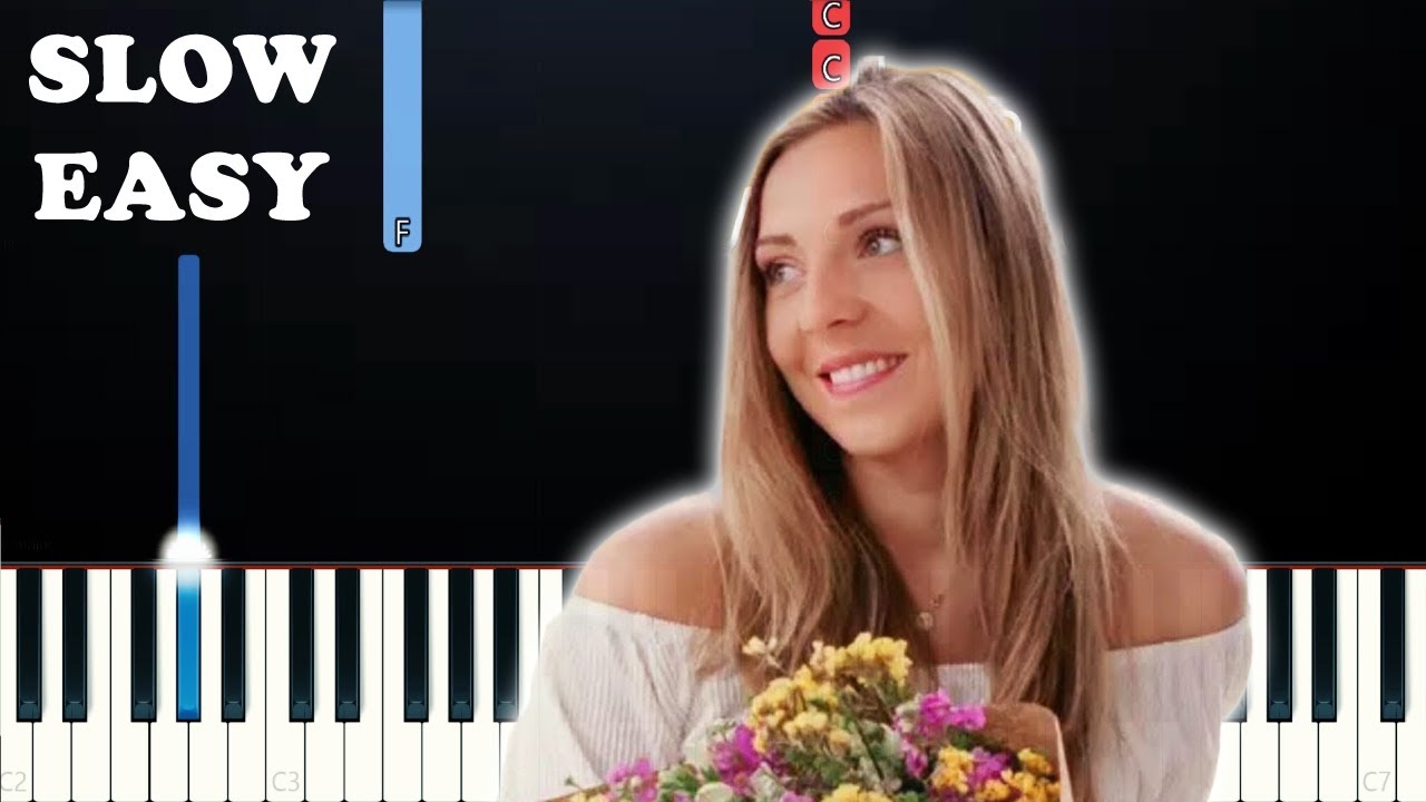 Samantha Ebert - Flowers (EASY Piano Tutorial)