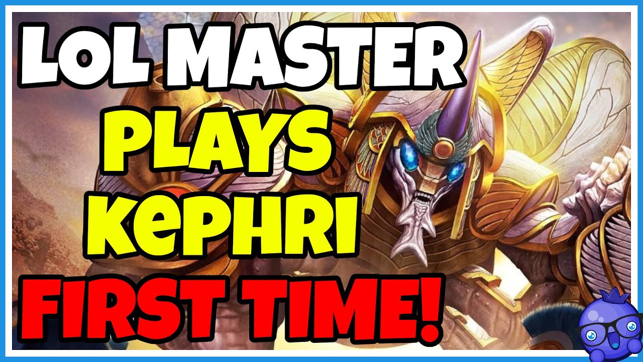LoL Support Main plays Kephri for the FIRST TIME! - (Smite Gameplay)