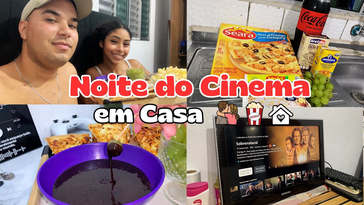 DATE EM CASA: Noite do Cinema | Especial dia dos namorados 🍿👩🏽‍❤️‍👨🏻