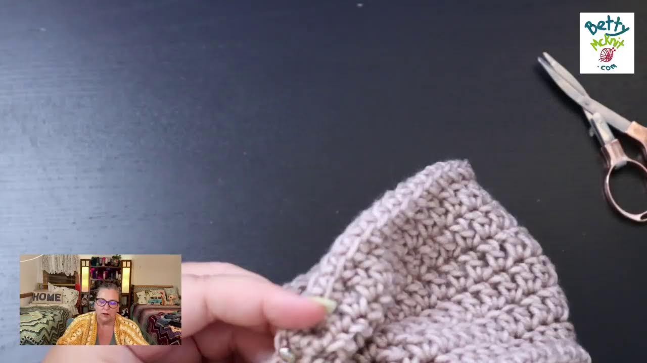 Invisible Woman Crochet Hat by Betty McKnit