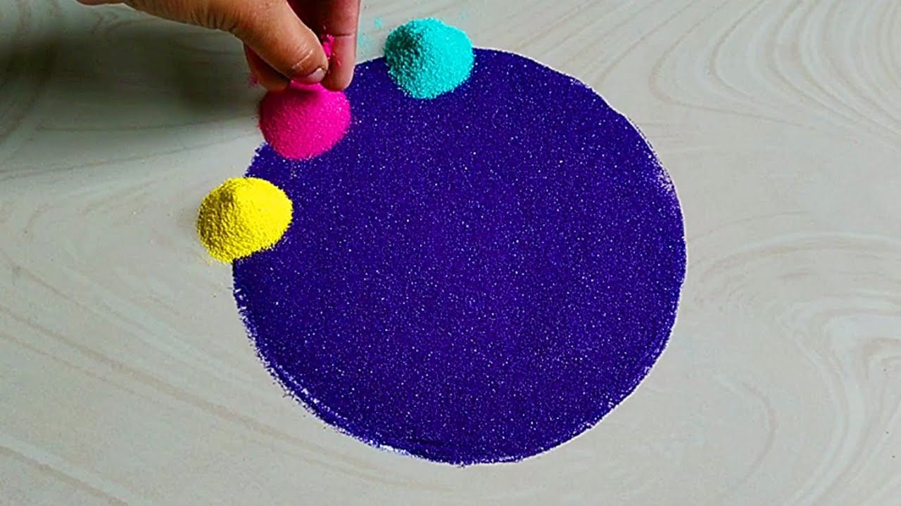 #1356 relaxation rangoli || diwali & navratri rangoli designs || satisfying video
