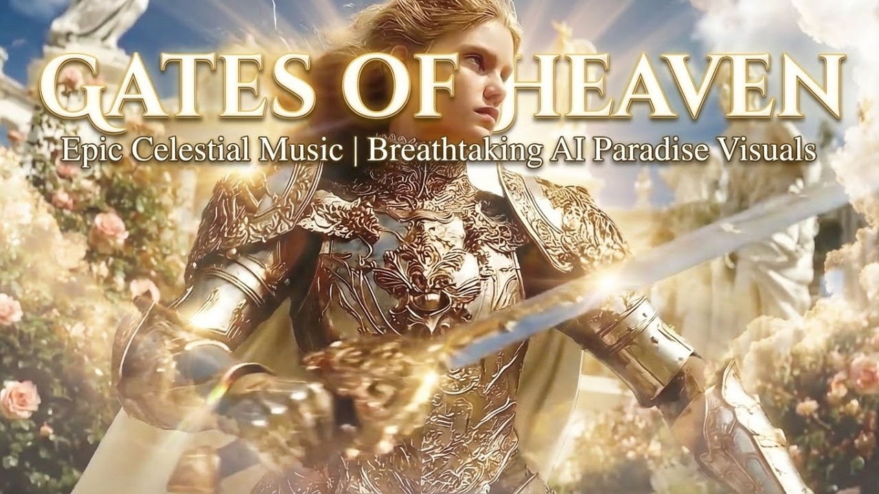 GATES OF HEAVEN 🏰 Epic Celestial Music & Golden Paradise Visuals | 4K Ultra Realistic Fantasy