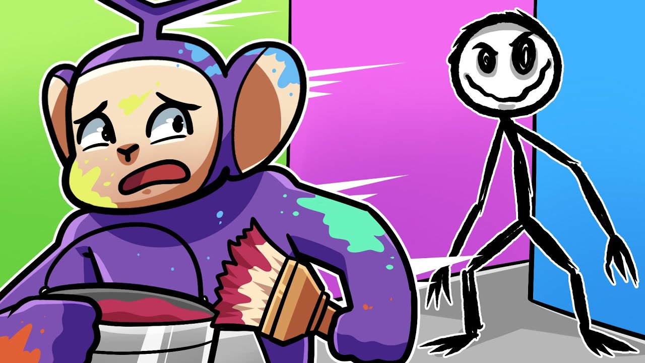 ESCAPE FROM COLOR OR DIE! | Tinky Winky Plays: Roblox Color or Die