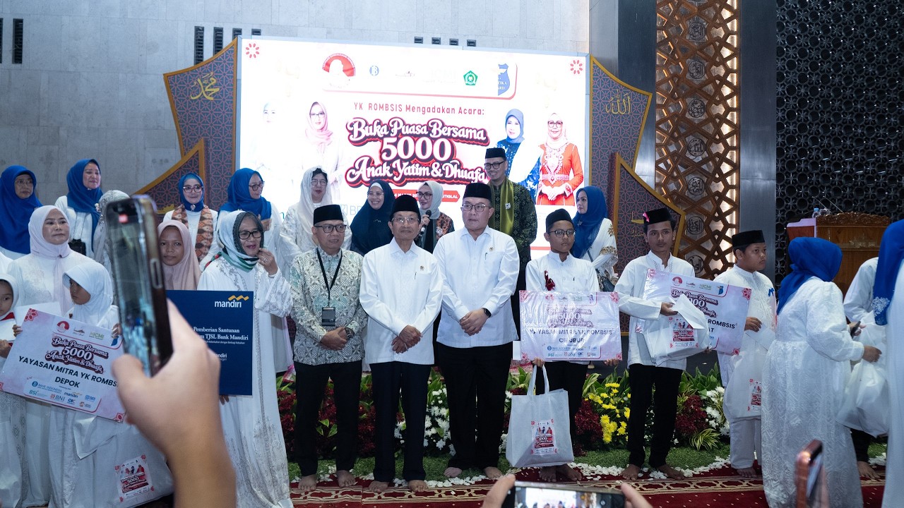 YK ROMBSIS : Buka Puasa Bersama 5000 Anak Yatim  DI MASJID ISTIQLAL 14 RAMADHAN 1447 H || 04.03.2026
