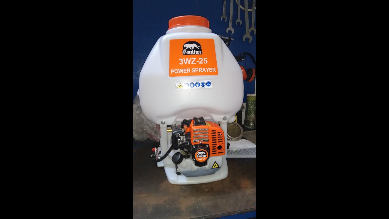 MOTO FUMIGADORA PULVERIZADORA PANTHER 3WZ-25 PRIMER FUNCIONAMIENTO RECOMENDACIONES DE OPERACION