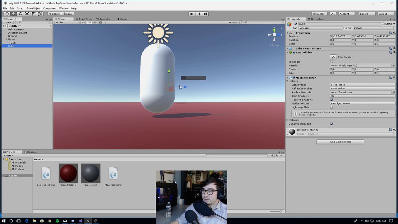 Building a 3D Top-Down Shooter w/ Unity #1 - Player Movement and Camera Movement
