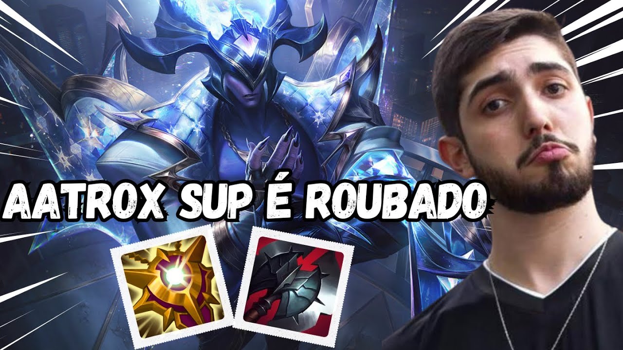 JUKES DE AATROX SUPORTE ACABANDO COM A BOT LANE - CORTES LEAGUE OF LEGENDS