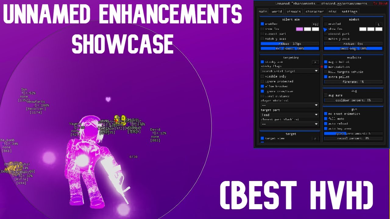 Exploiters been real silent since this script came out (Ft: Unnamed Enhancements) (HVH) (KILL ALL)