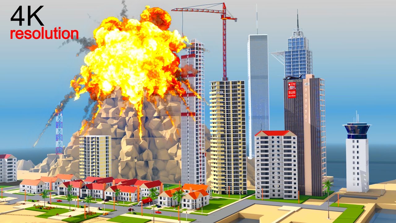 VOLCANO CITY: Explosion, Earthquake, Landslide Destruction