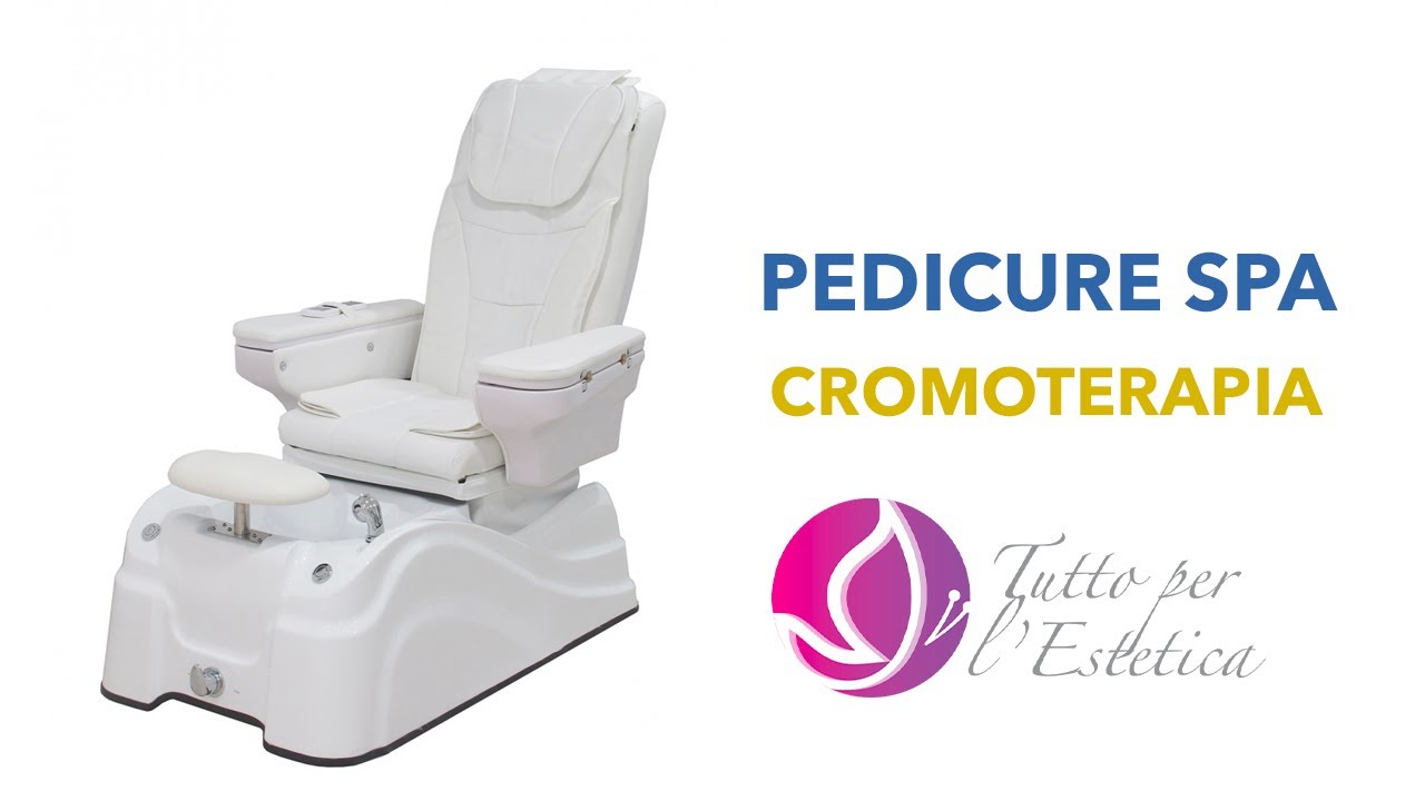 Poltrona podologica pedicure Spa Weelko 4122B con Cromoterapia Acqua Calda e Fredda con vasca