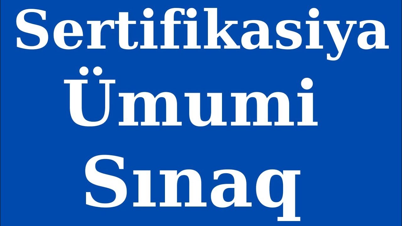 #Sertifikasiya