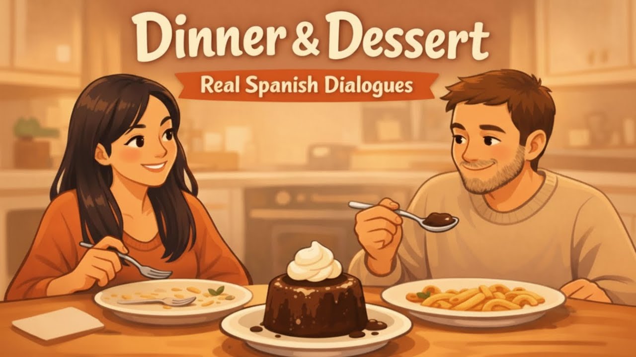 Dinner & Dessert in Spanish | Real Life Spanish Dialogues