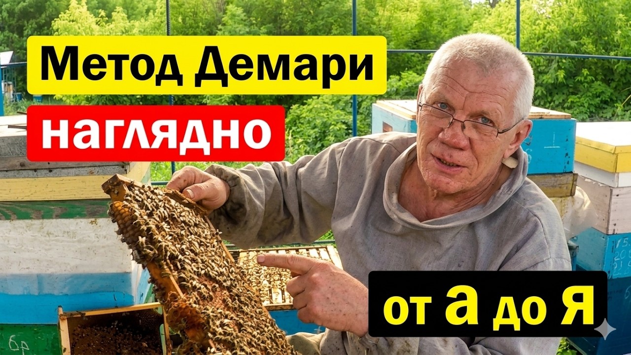 Борьба с Роением пчел. Метод ДЕМАРИ в пчеловодстве наглядно. #1