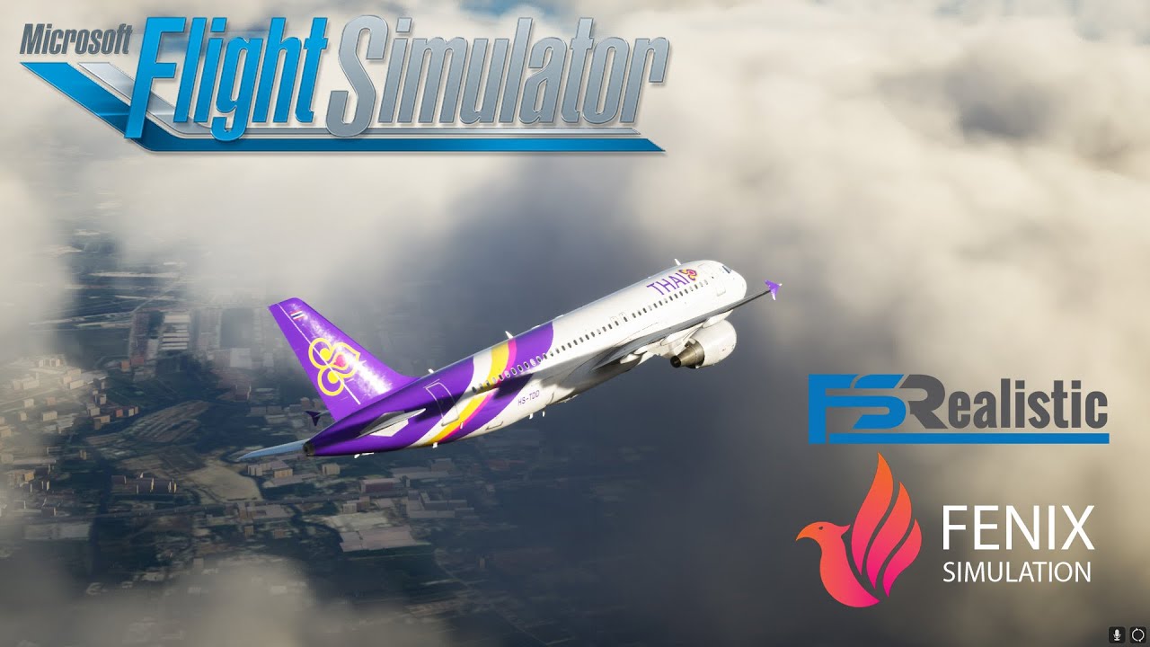 MSFS | FENIX A320 | FSRealistic Pro | Landing Bangkok Suvarnabhumi [VTBS/BKK] RWY 01R