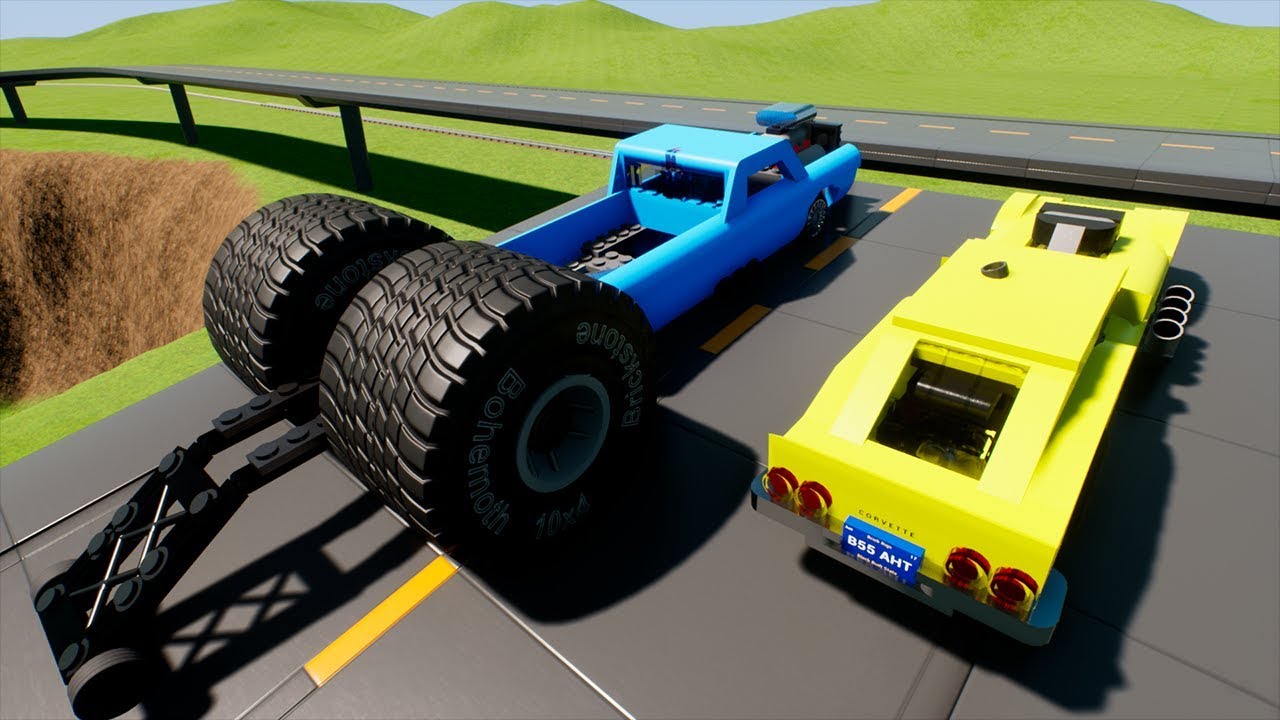 SALTANDO COM OS CARROS,GANHEI DE LEVADA DO DOLINHO! BRICK RIGS