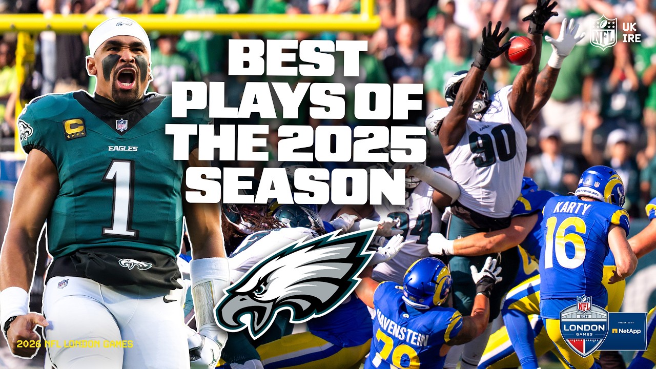 The Philadelphia Eagles Best Plays Of The 2025 Season 🦅 | Hurts, Barkley & More 🔥 | NFL UK & Ireland