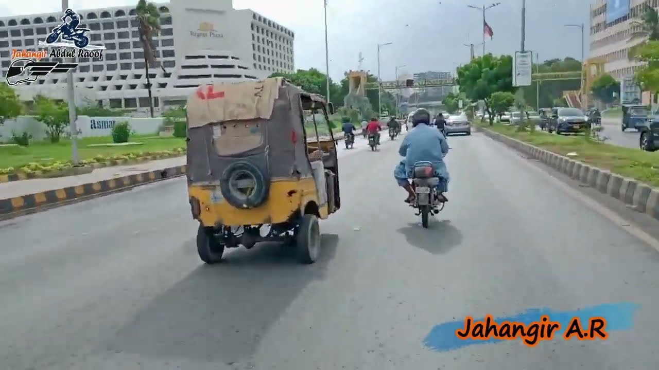 Shahrah-e- Faisal to Clifton Road Trip Part 1# 1st Video Jahangir A.R Karachi