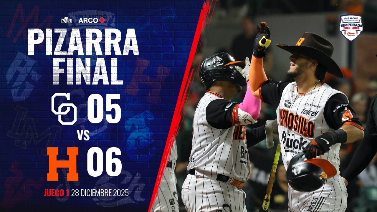 RESUMEN: Yaquis de Ciudad Obregón vs Naranjeros de Hermosillo | 28 de Diciembre de 2025
