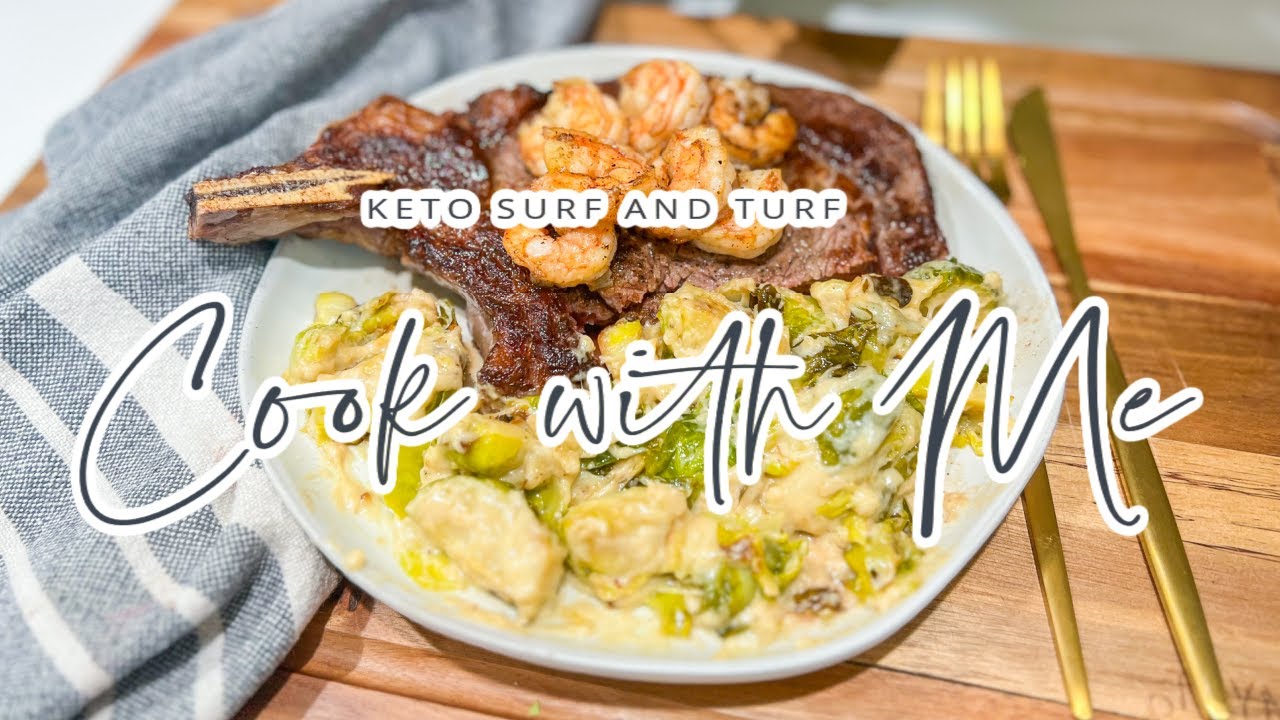COOK WITH ME // KETO SURF AND TURF // LOW CARB DINNER // CHARLOTTE GROVE FARMHOUSE